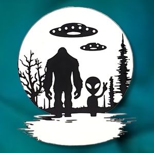 Alien & Big Foot Vinyl Decal